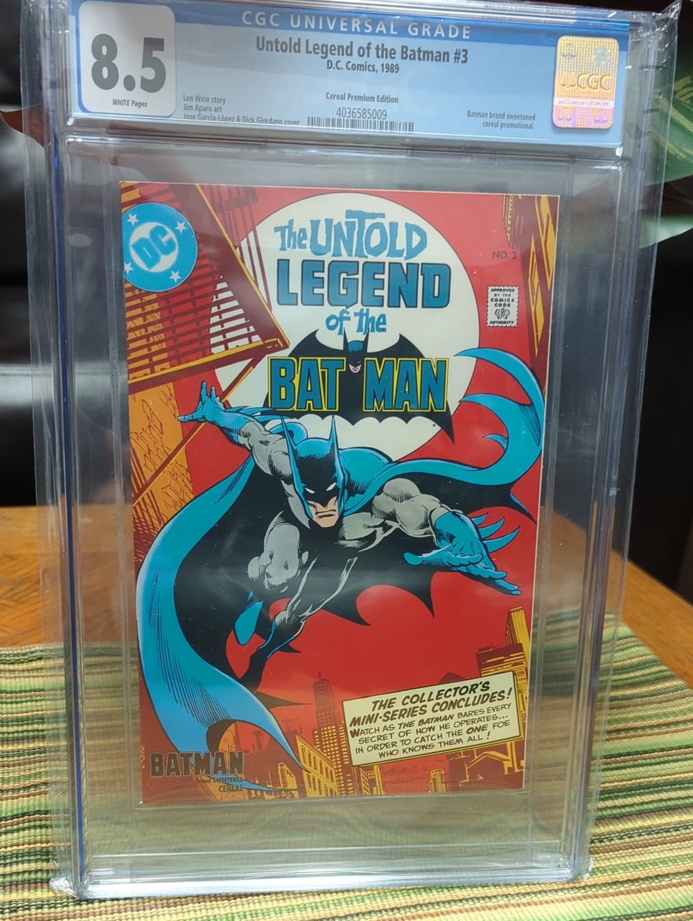 Untold Legend Of Batman #3 CGC 8.5